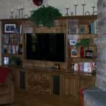 Stained and Glazed Knotty Alder Entertainment Center